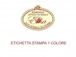 Etichette adesive per articoli da regalo e casalinghi (mm 30X23)  (cod.2L)